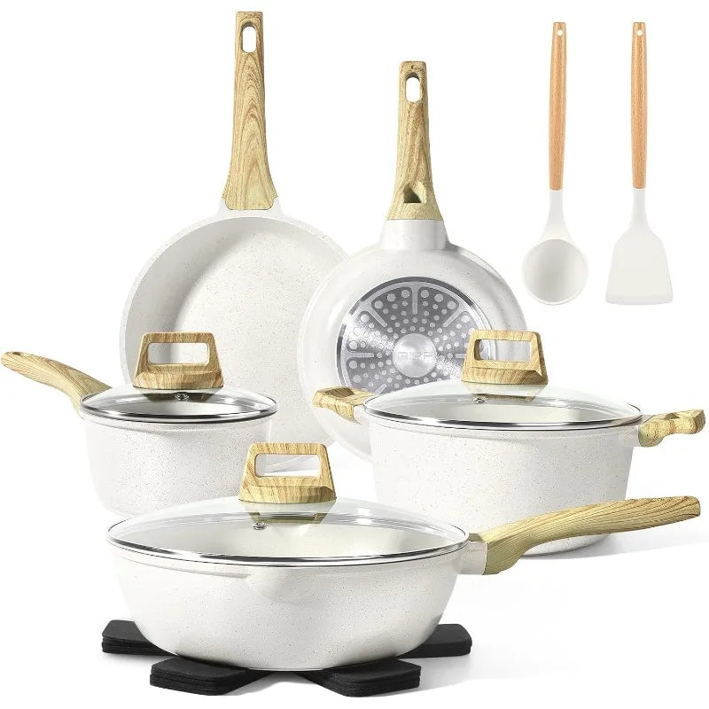 Hign Concerned Pots and Pans Nonstick 14 Piece Cookware Set