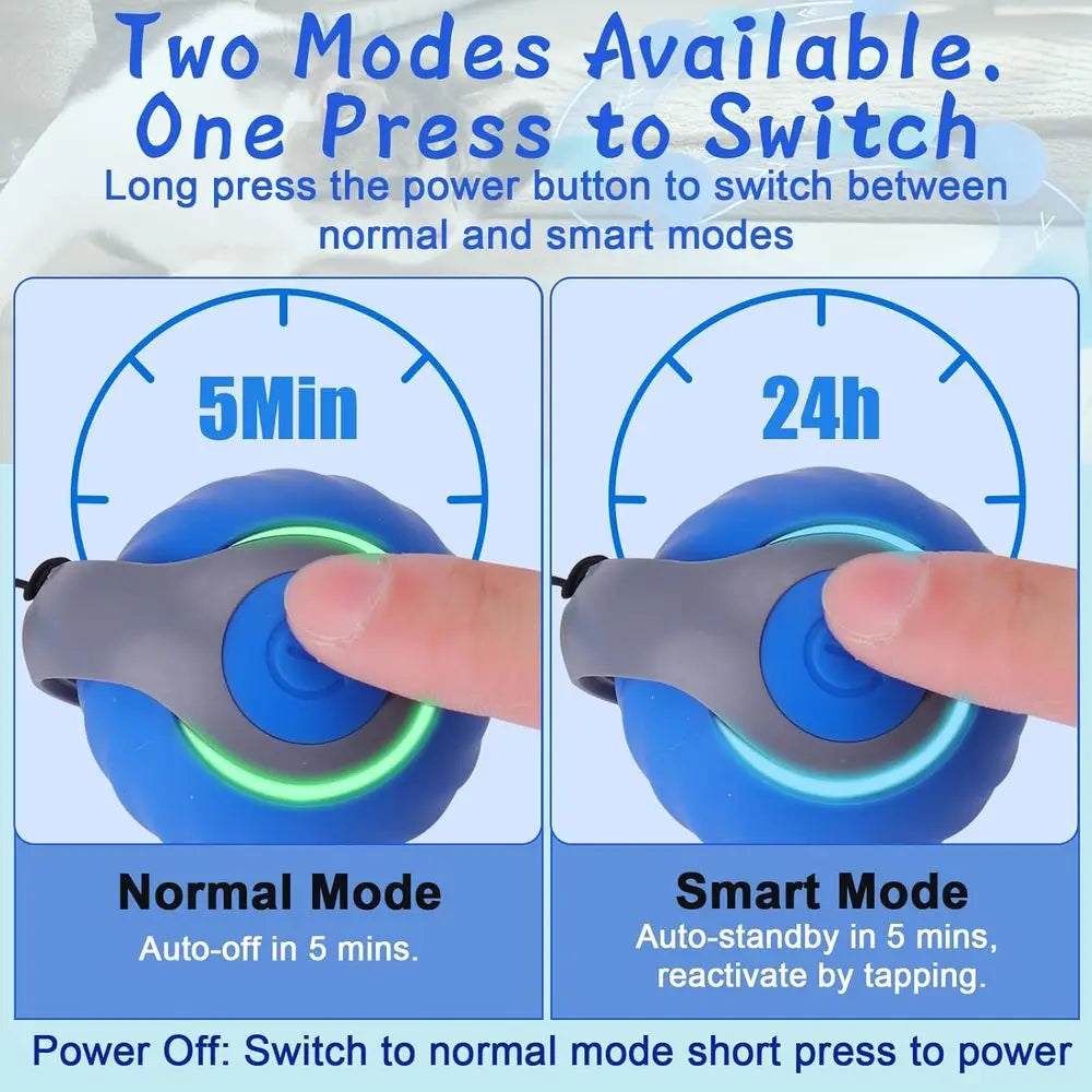 Interactive Cat Toy Ball With 3 Tails And Dual Speeds