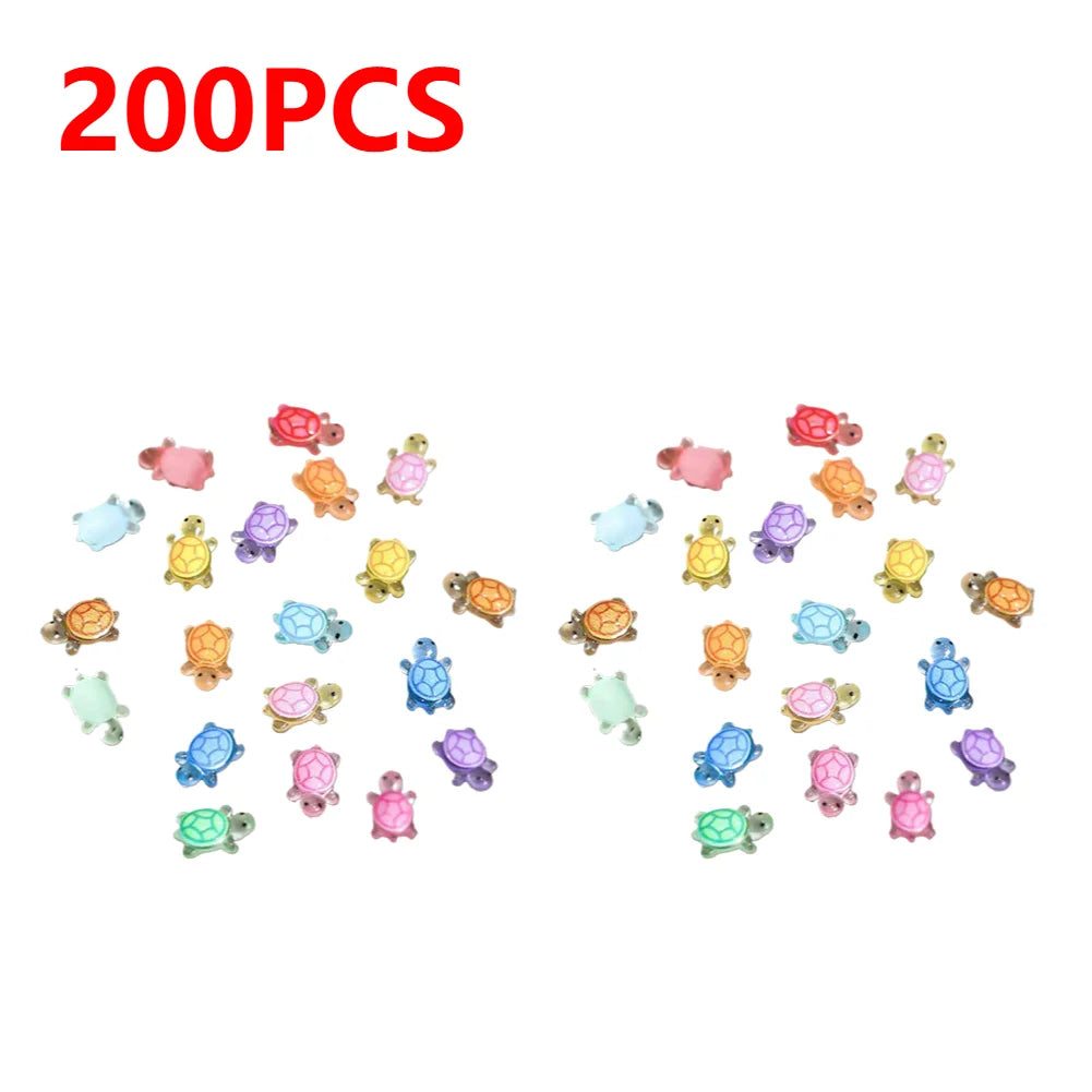 APWIKOGER Night Glow Turtle Miniatures Resin Figurines