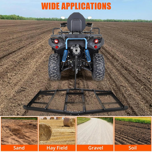 StudysetHign-concerned Driveway Drag Topdressing Spreader Steel Grader ATV UTV