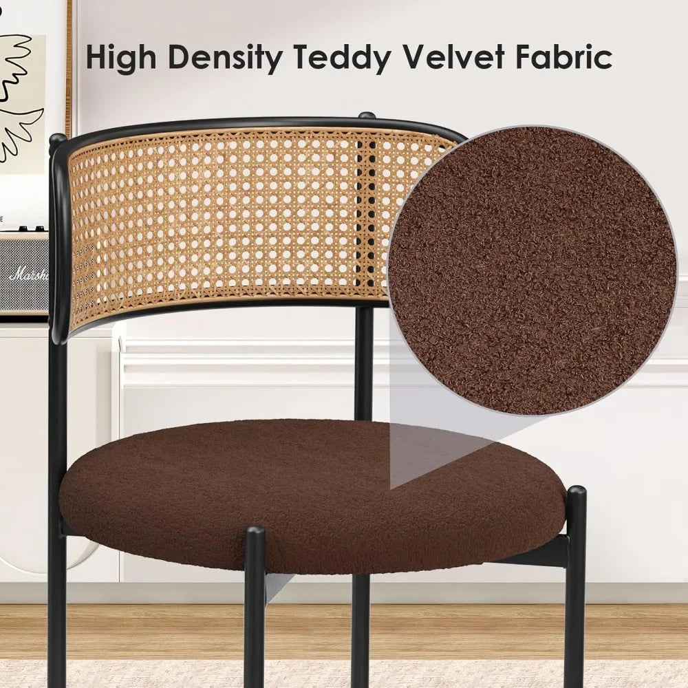 ANGDUO Mid Century Dining Table And Chairs Set For Four