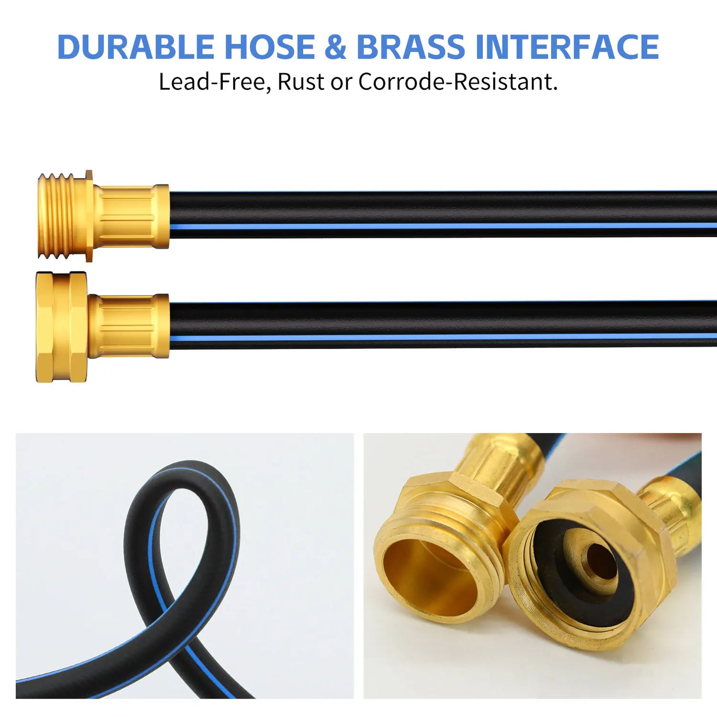 GardenJoy Retractable Hose Reel Wall Mount With Locking