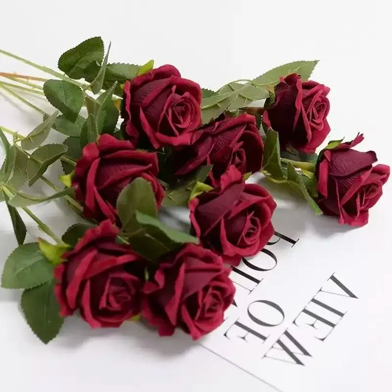 Artificial Rose Bouquet For Wedding And Home Table Centerpiece