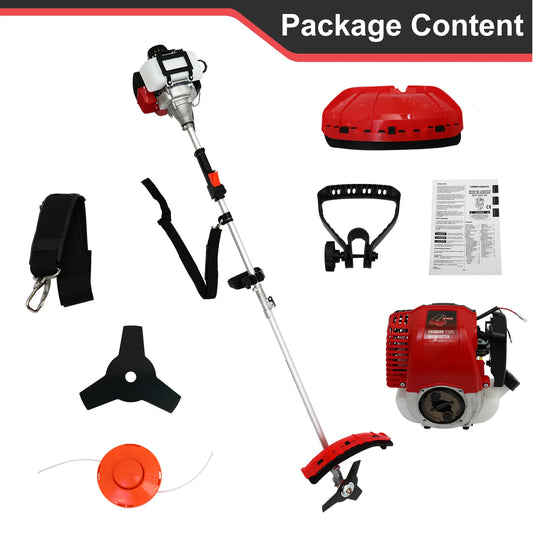Gas 4-Stroke Weed Eater With Straight Shaft Trimmer