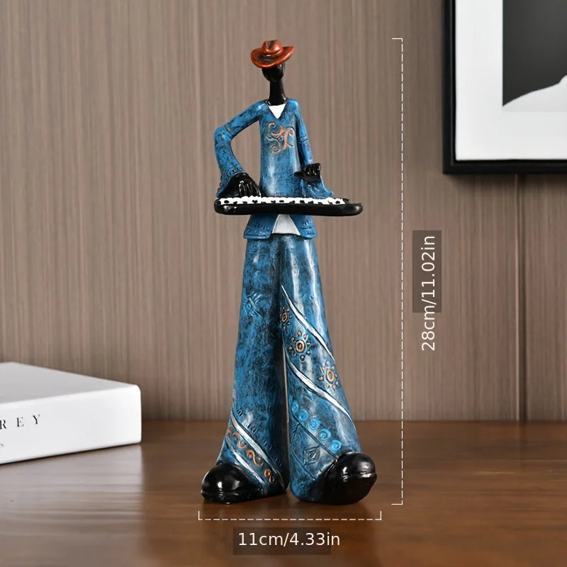 Creative Nordic Vintage Musical Instrument Resin Statue Display