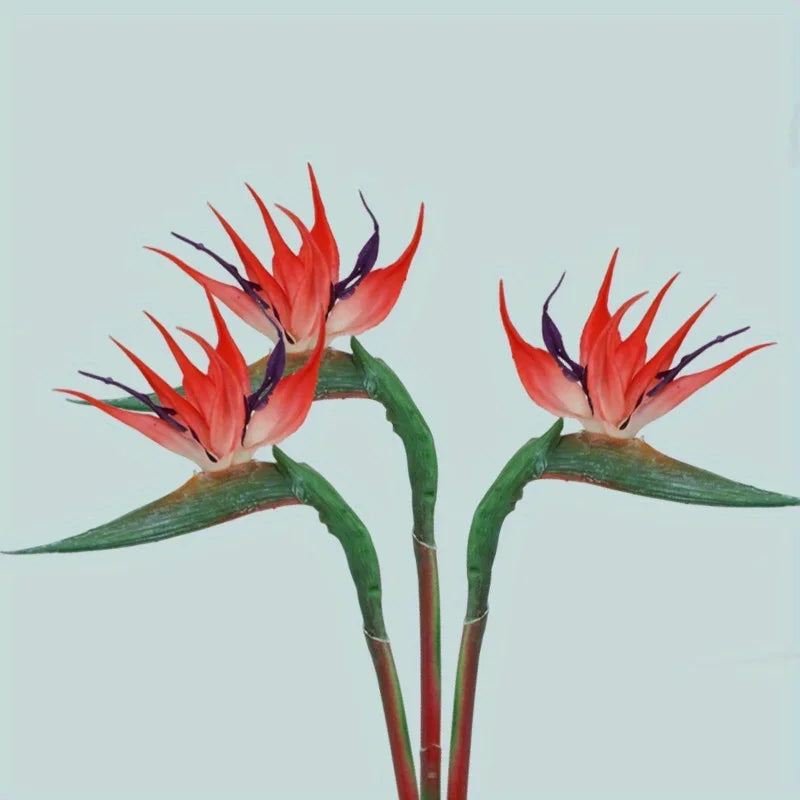 Artificial Bird Of Paradise Flowers 3 Pack For Home Party Decor