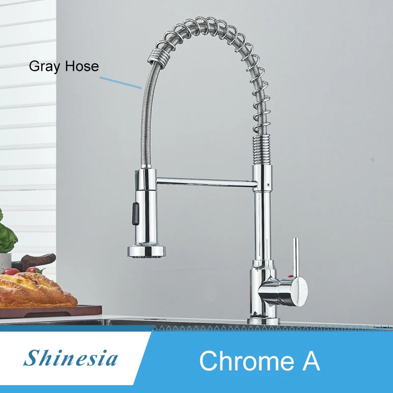 Shinesia Kitchen Faucet Stainless Steel Mixer Tap 360 Degree Rotation