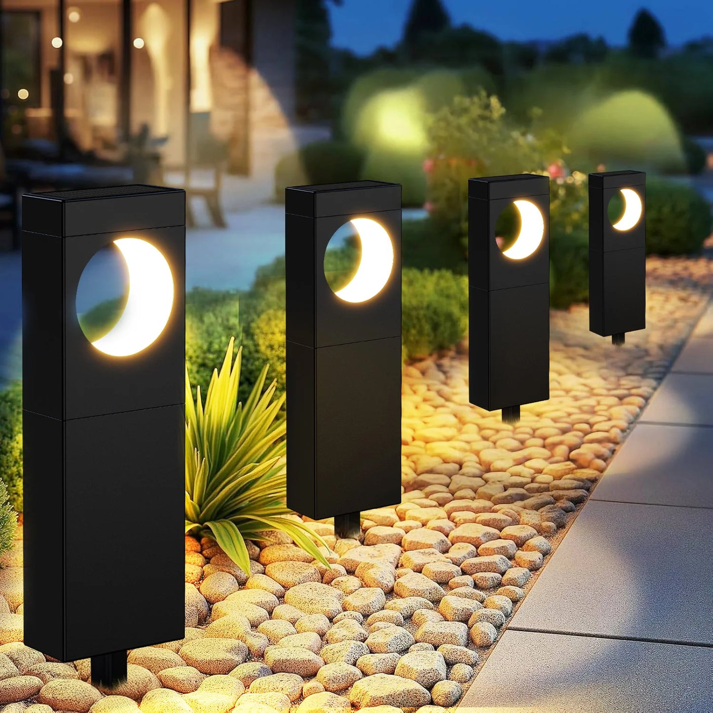 KPSTEK Solar Pathway Lights Outdoor Garden Patio LED Decor