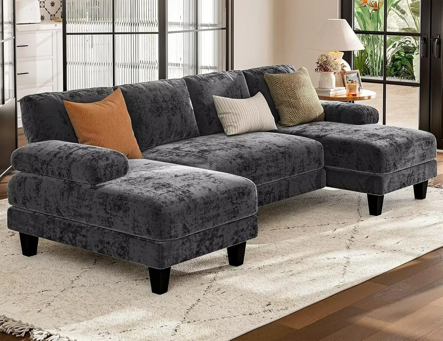 Txtin Articulated Contemporary Luxurious Modular Sectional Sofa With Double Chaise