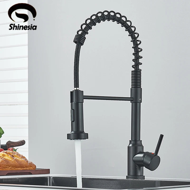 Shinesia Kitchen Faucet Stainless Steel Mixer Tap 360 Degree Rotation