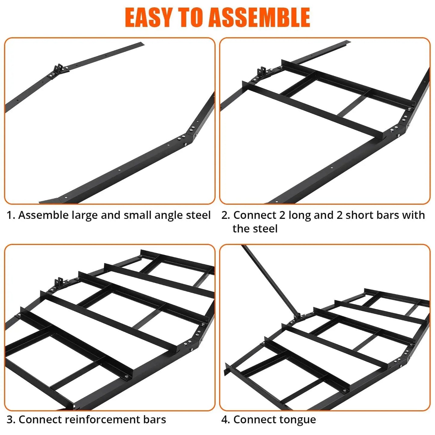 StudysetHign-concerned Driveway Drag Topdressing Spreader Steel Grader ATV UTV