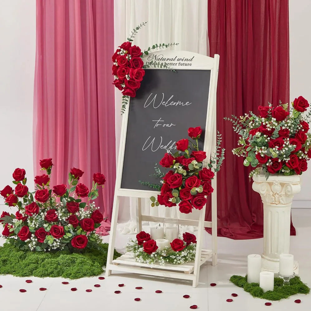 Artificial Rose Bouquet For Wedding And Home Table Centerpiece