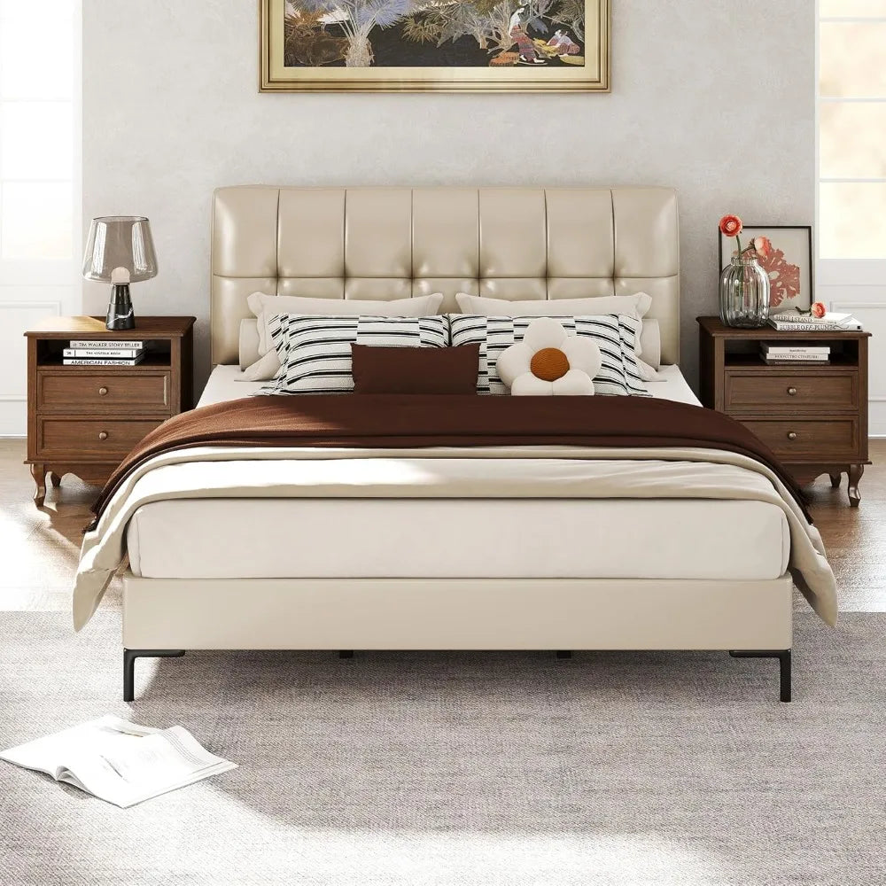 XIAOLANG Solid Wood Nightstands Set of 2 Storage Drawers