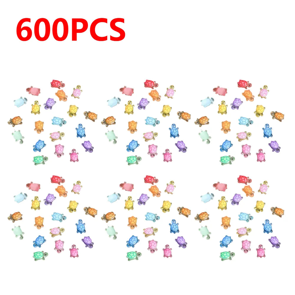 APWIKOGER Night Glow Turtle Miniatures Resin Figurines