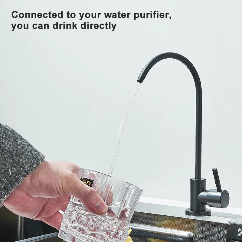 Rozin Single Slot Kitchen Sink With Faucet 304 Stainless Steel
