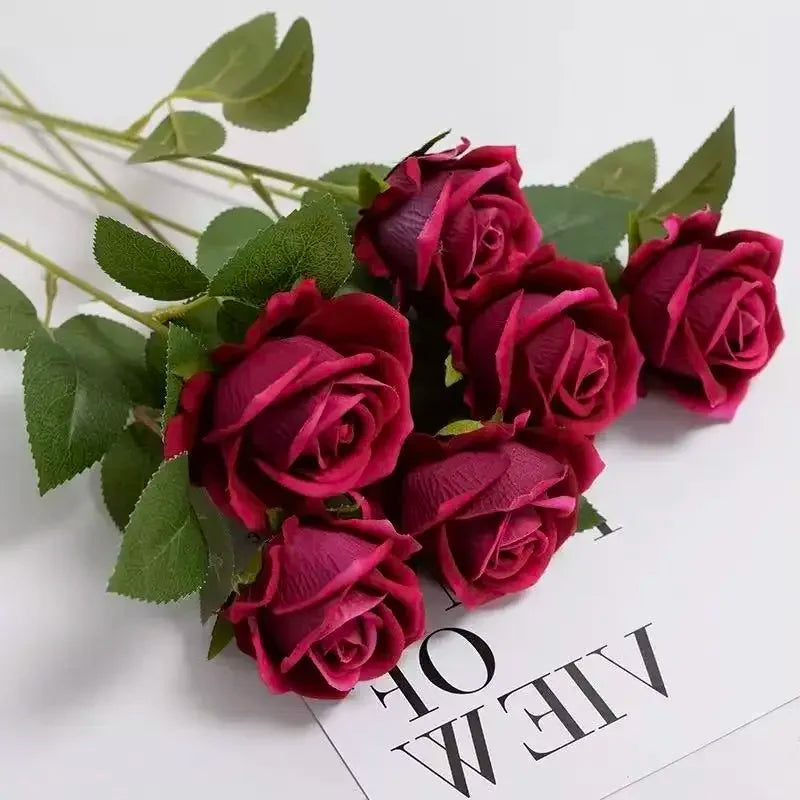 Artificial Rose Bouquet For Wedding And Home Table Centerpiece