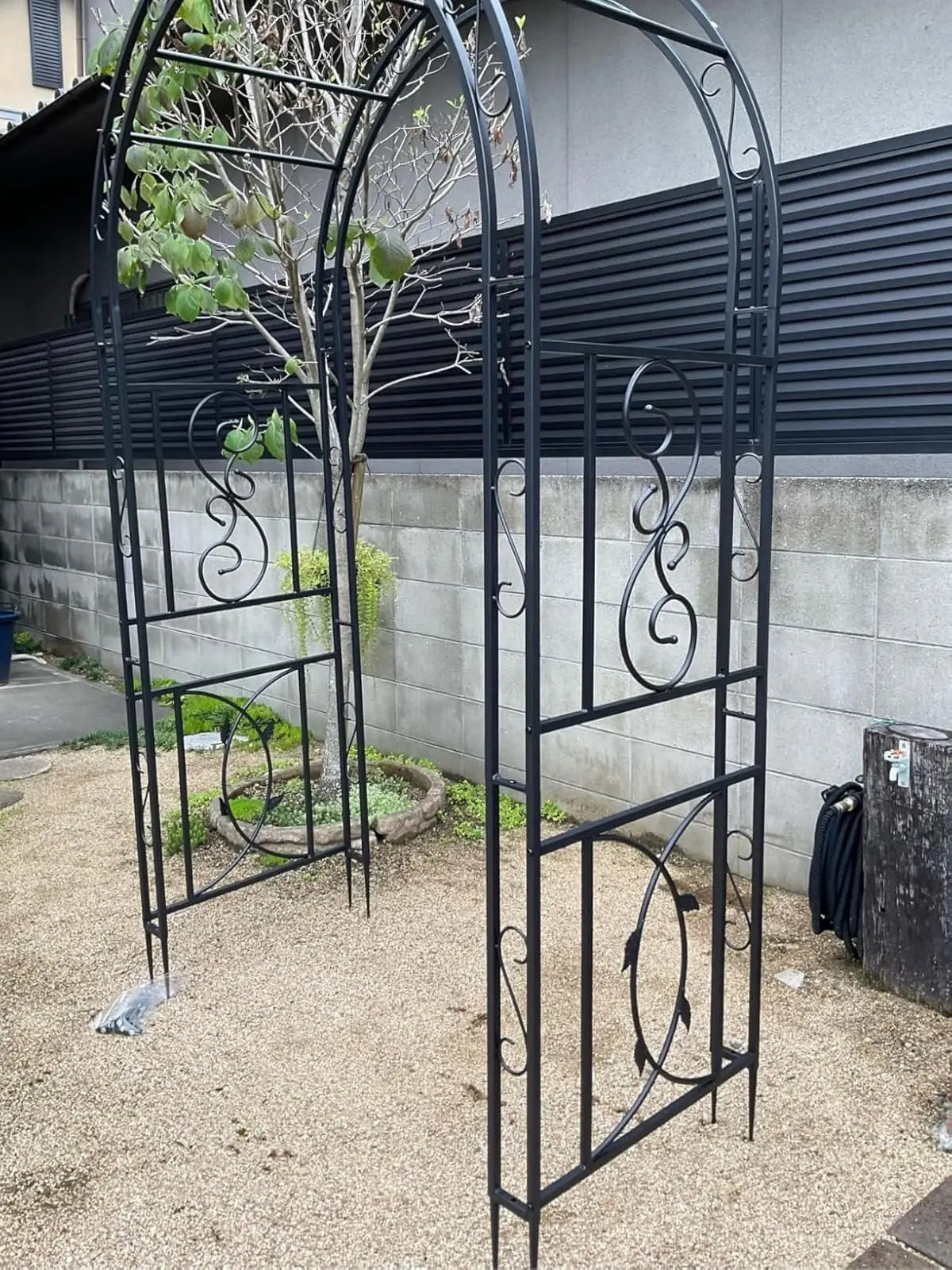 Heavy Duty Metal Garden Arbor Frame Trellis for Climbing Plants