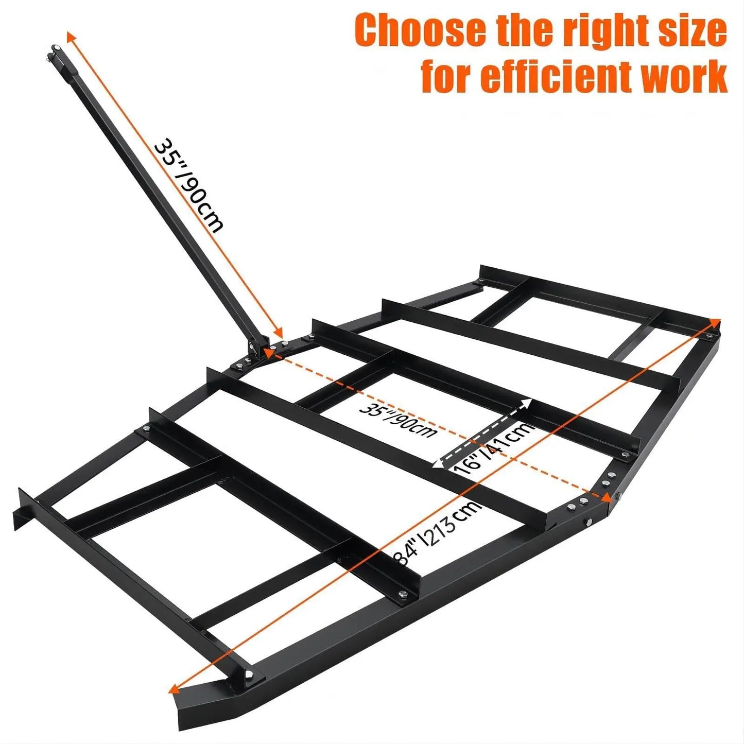 StudysetHign-concerned Driveway Drag Topdressing Spreader Steel Grader ATV UTV