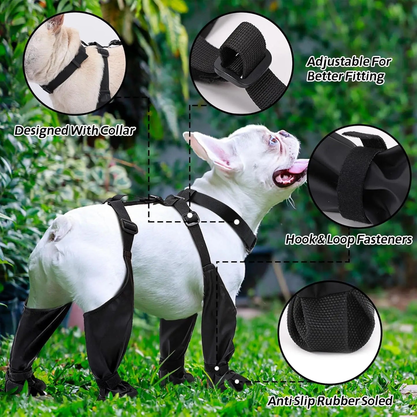 NONECN Waterproof Dog Boot Leggings for Outdoor Walking