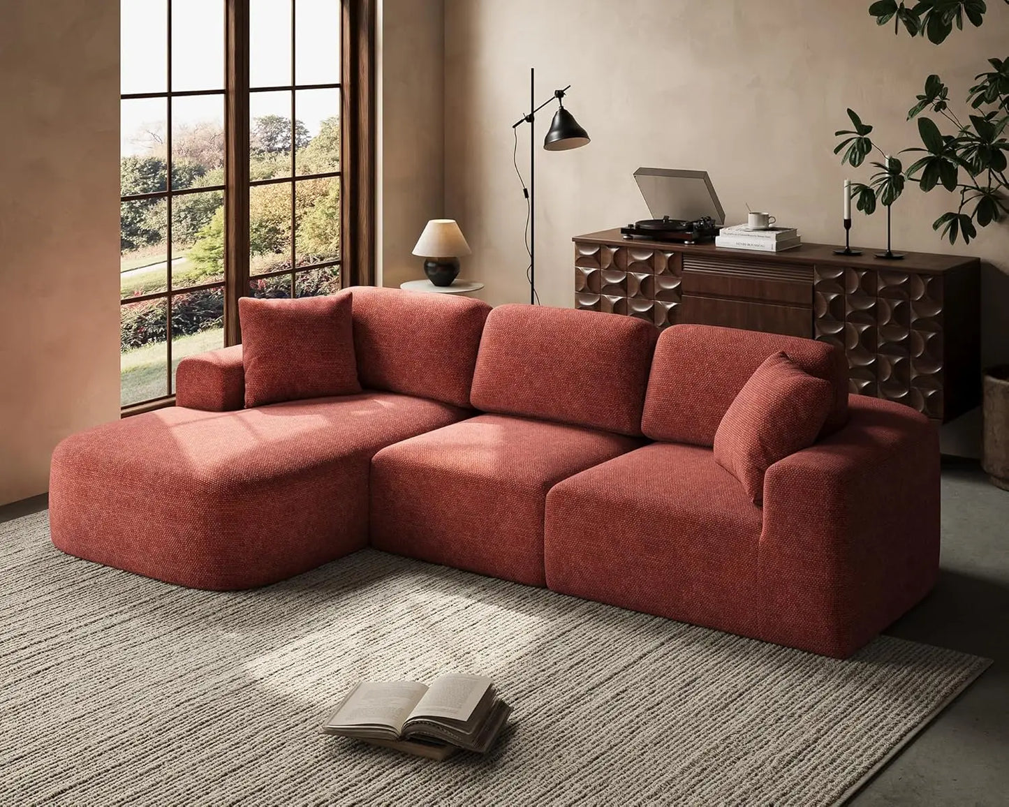 ZHUOTING Modular Sectional Sofa With Chaise Convertible L Shaped