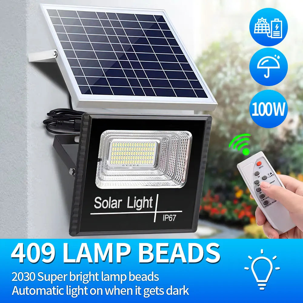 LED Solar Split Wall Lamp Waterproof Remote Control Motion Sensor Lamps  Security Spot Wall Yard Outdoor Street Lamp Flood Light