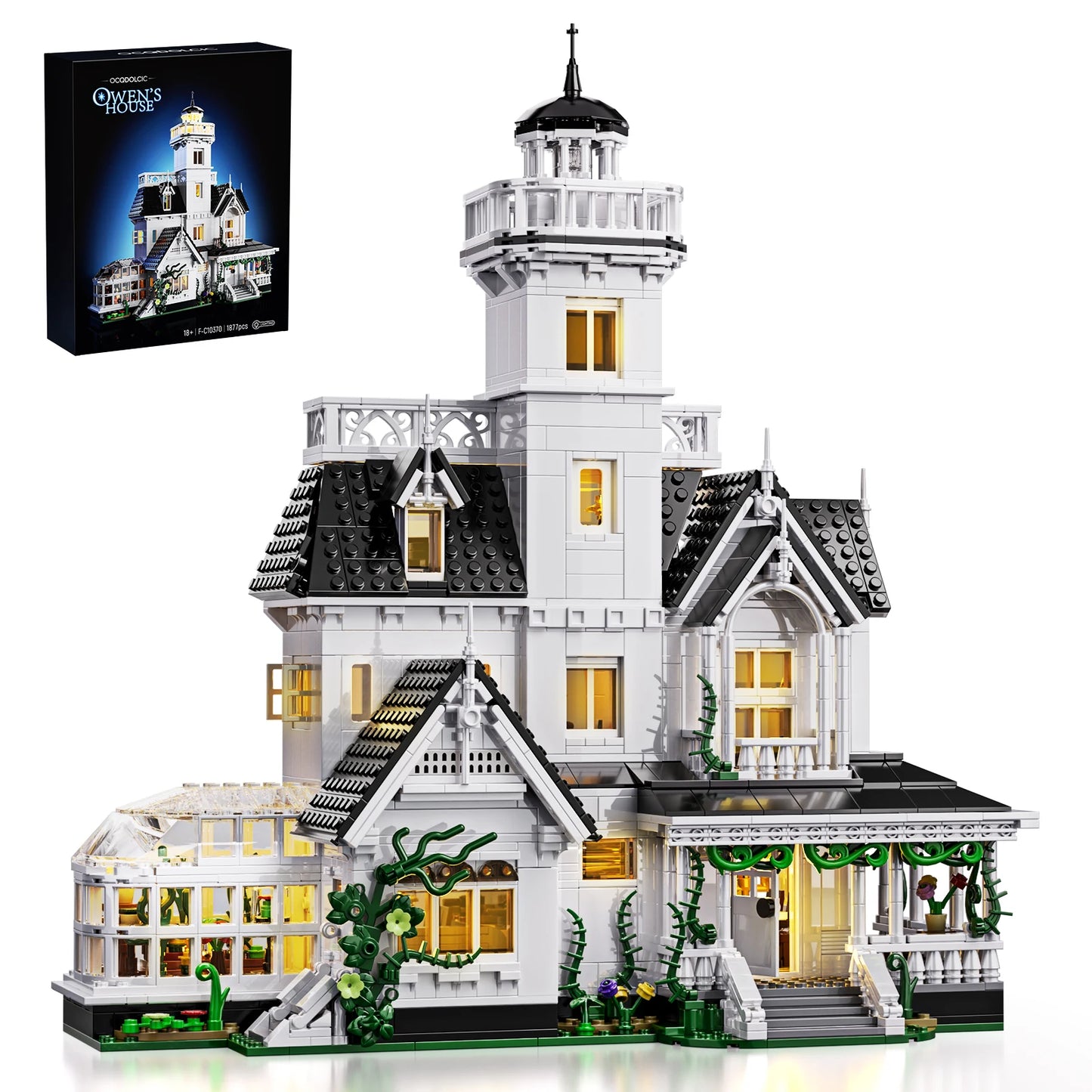 Magic House Building Set With LED Lights For Adults Decor