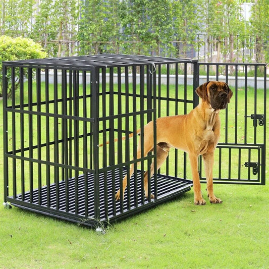 BORWARTH Heavy Duty Dog Crate Tear Resistant Metal Kennel