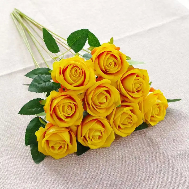 Artificial Rose Bouquet For Wedding And Home Table Centerpiece