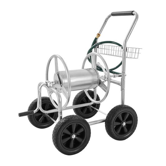 SucceBuy Hose Reel Cart Heavy Duty Garden Water Hose