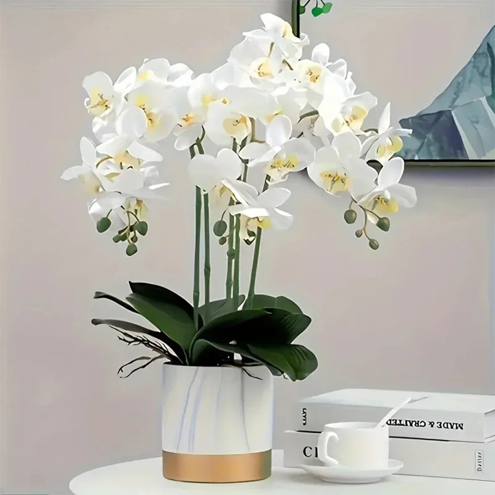 Artificial Phalaenopsis Orchid Branches Real Touch for Arrangements Wedding