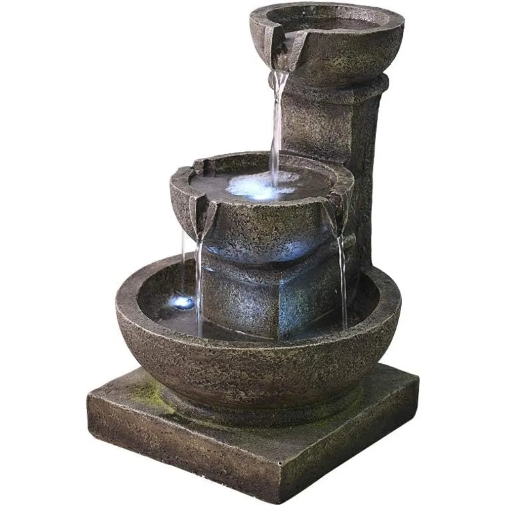 PeterIvan Outdoor Waterfall Fountain For Garden Patio