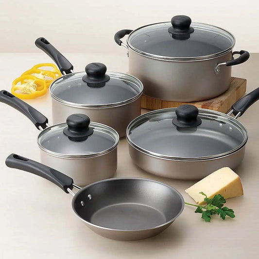 Hign-concerned All-Purpose Nonstick Cookware 9-Piece Set