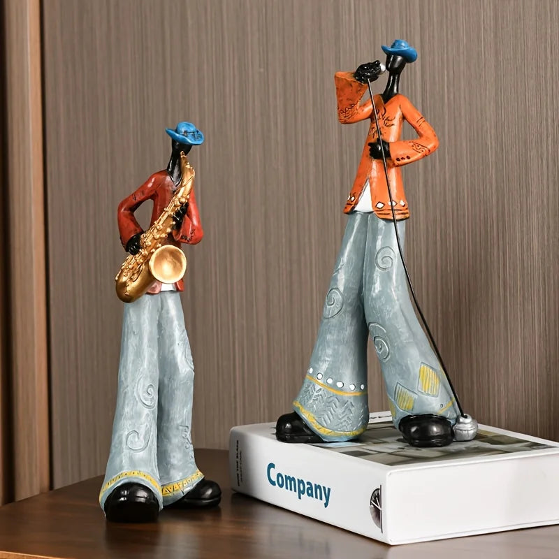 Creative Nordic Vintage Musical Instrument Resin Statue Display