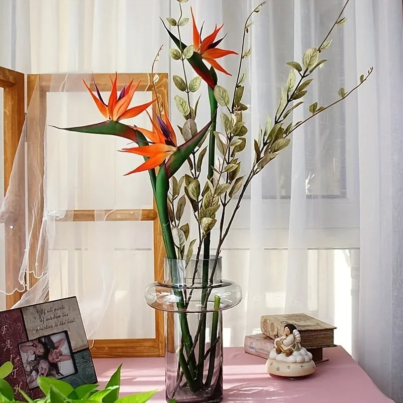 Artificial Bird Of Paradise Flowers 3 Pack For Home Party Decor