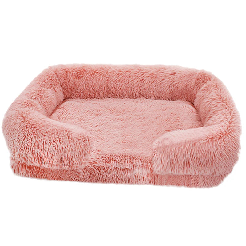 Orthopedic Thickened Dog Bed With Removable Plush Cover