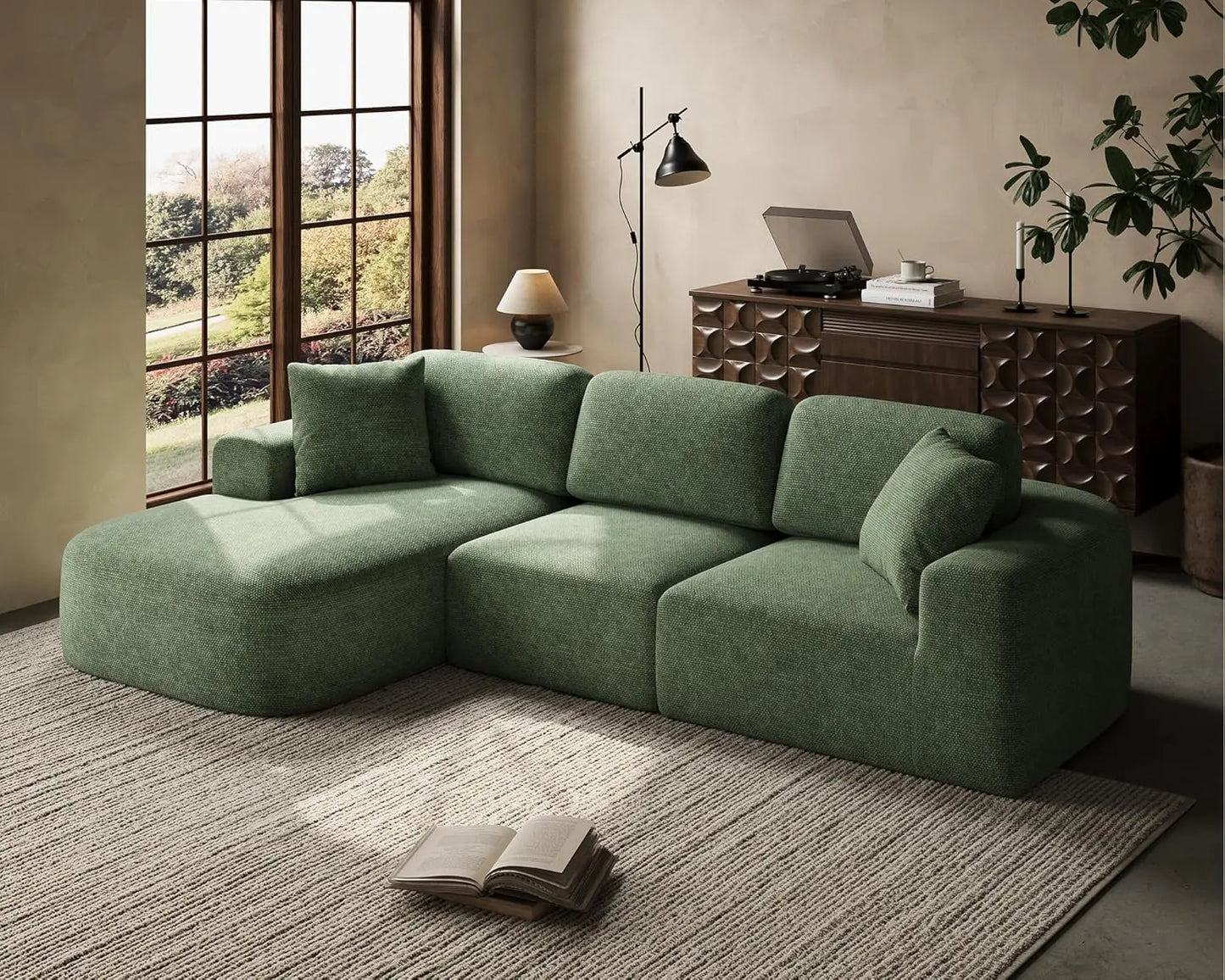 ZHUOTING Modular Sectional Sofa With Chaise Convertible L Shaped
