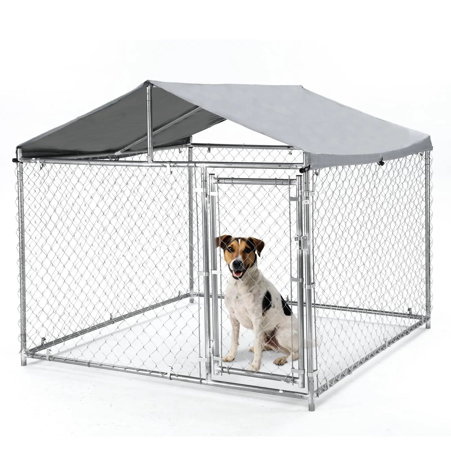 HiMISS Heavy Duty Metal Dog Kennel With Waterproof UV Cover