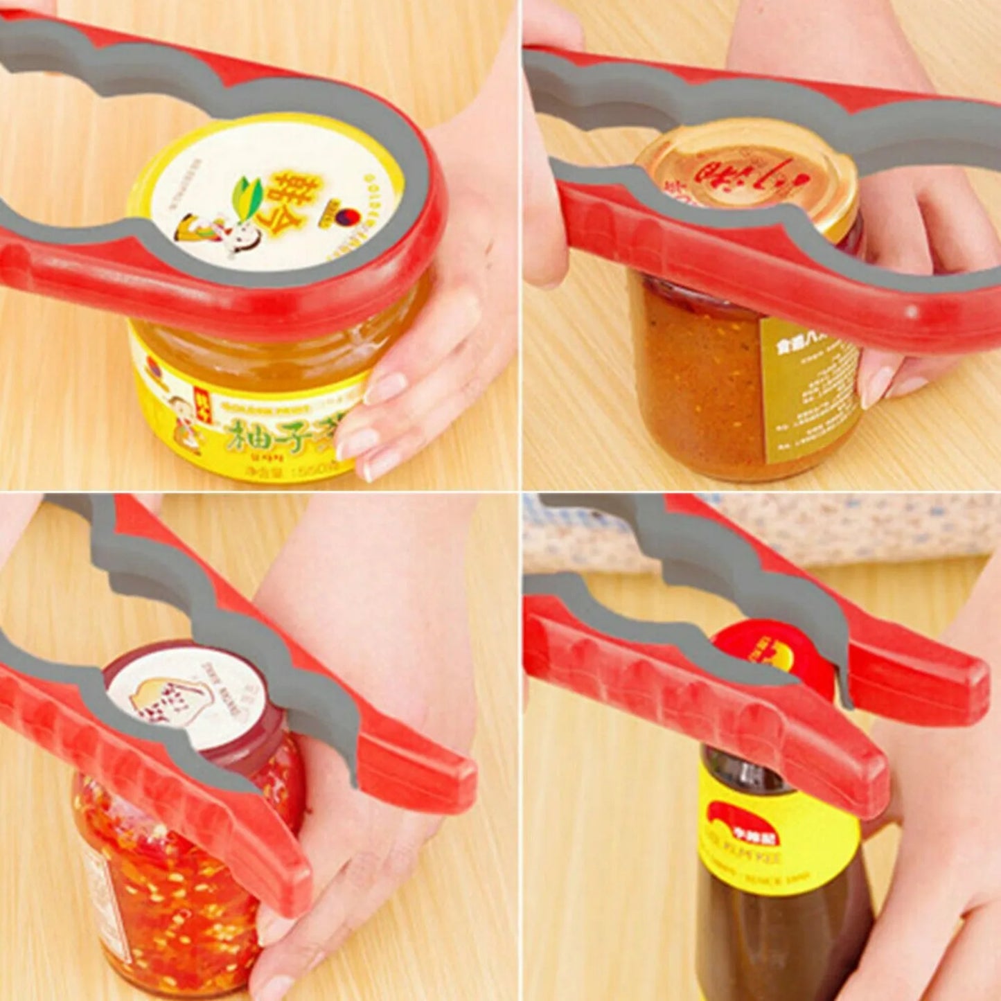Multi Function Four In One Can Opener And Cap Twister