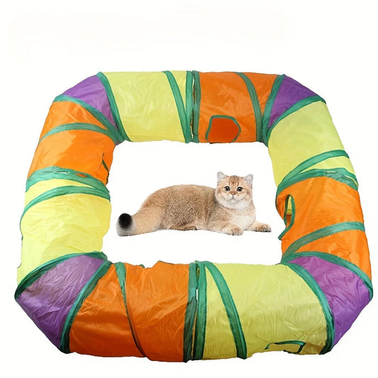 Cat Tunnels 4 Pack For Indoor Play And Exploration Fun