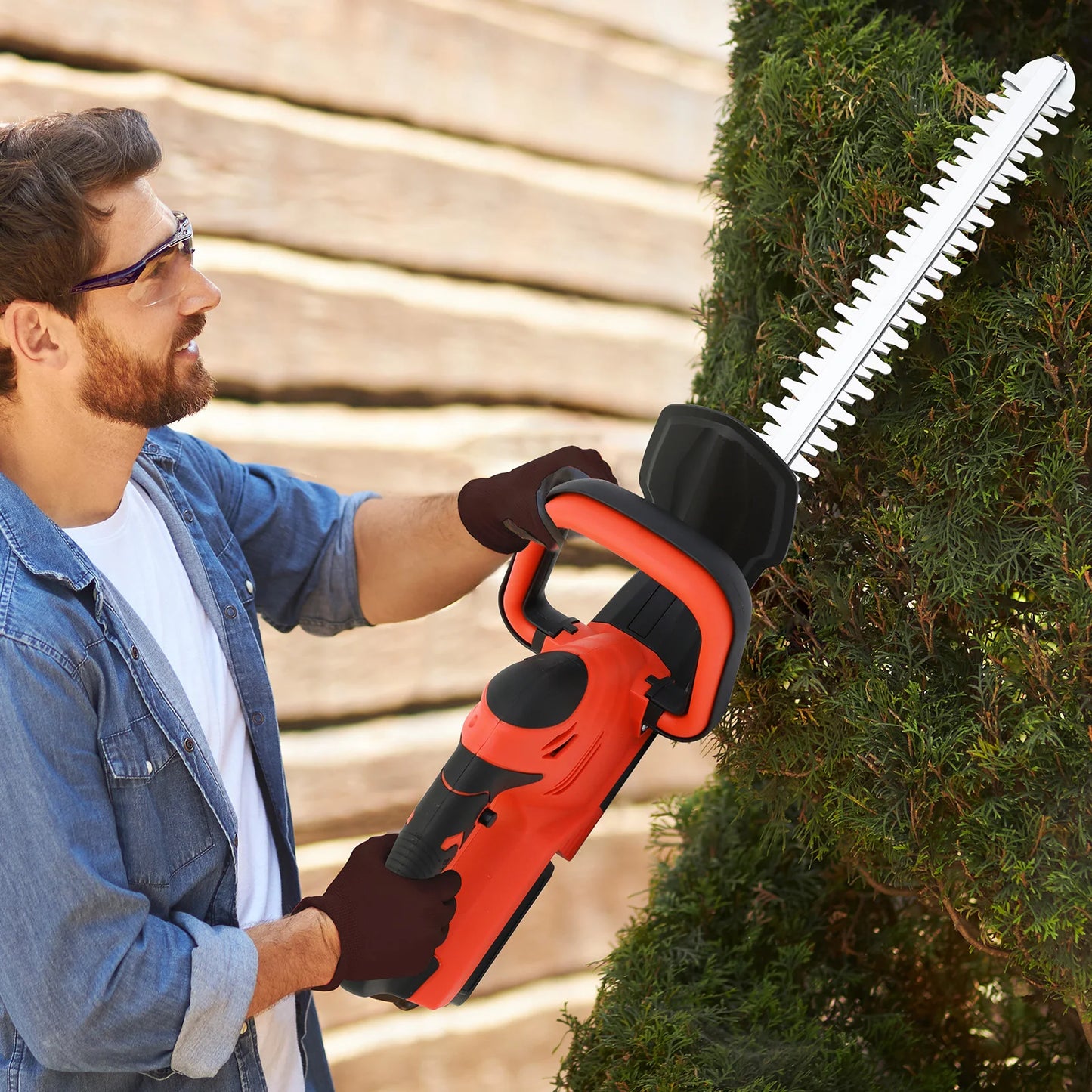 Cordless Hedge Trimmer With 3.0Ah Battery And Charger