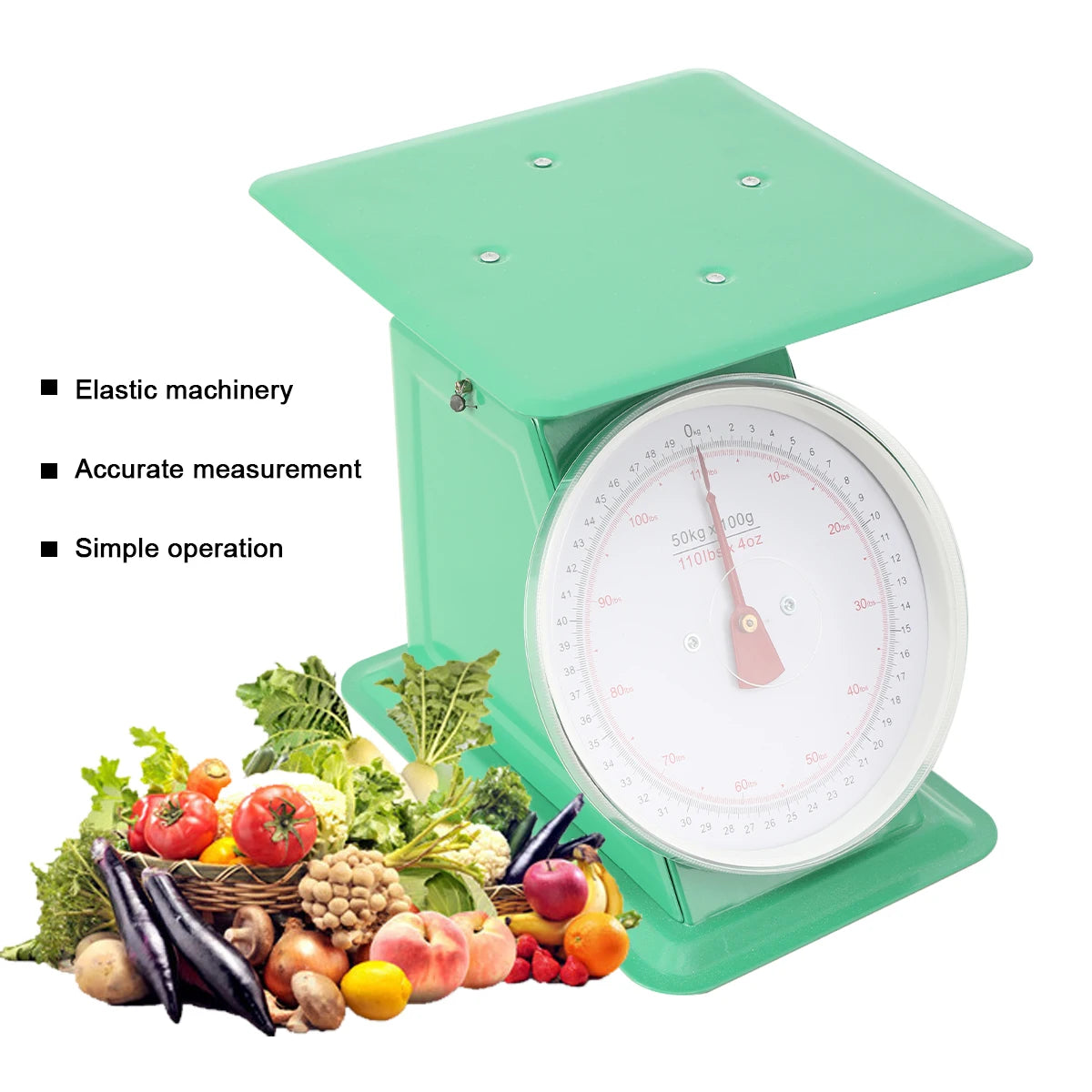 Practical Mechanical Kitchen Scale 150kg Capacity For Precise Food Measurement