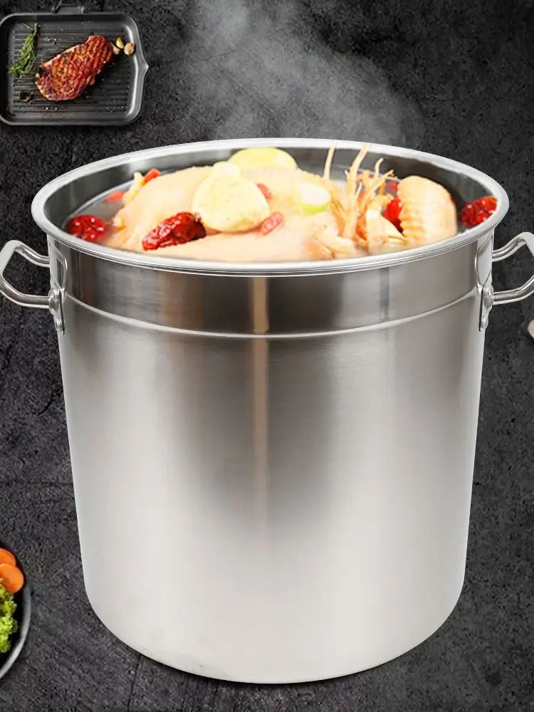 Stainless Steel Stock Pot With Lid For Commercial Kitchen