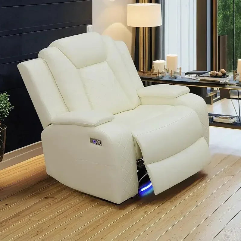 YUJINGXI RPD4 UltraPremiumLeatherUpholstery U Shaped Power Recliner Sofa Set LivingRoom