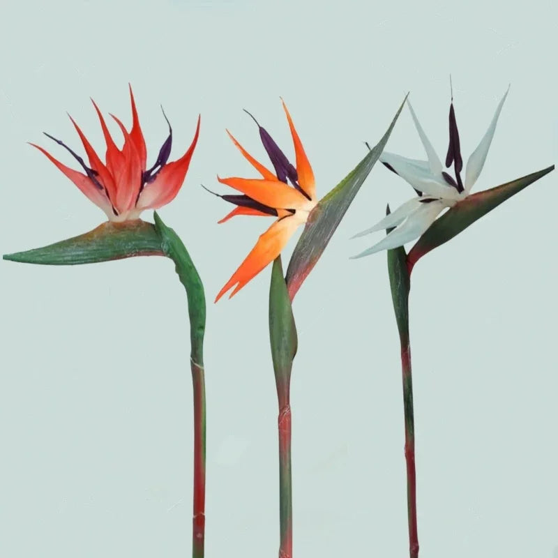 Artificial Bird Of Paradise Flowers 3 Pack For Home Party Decor