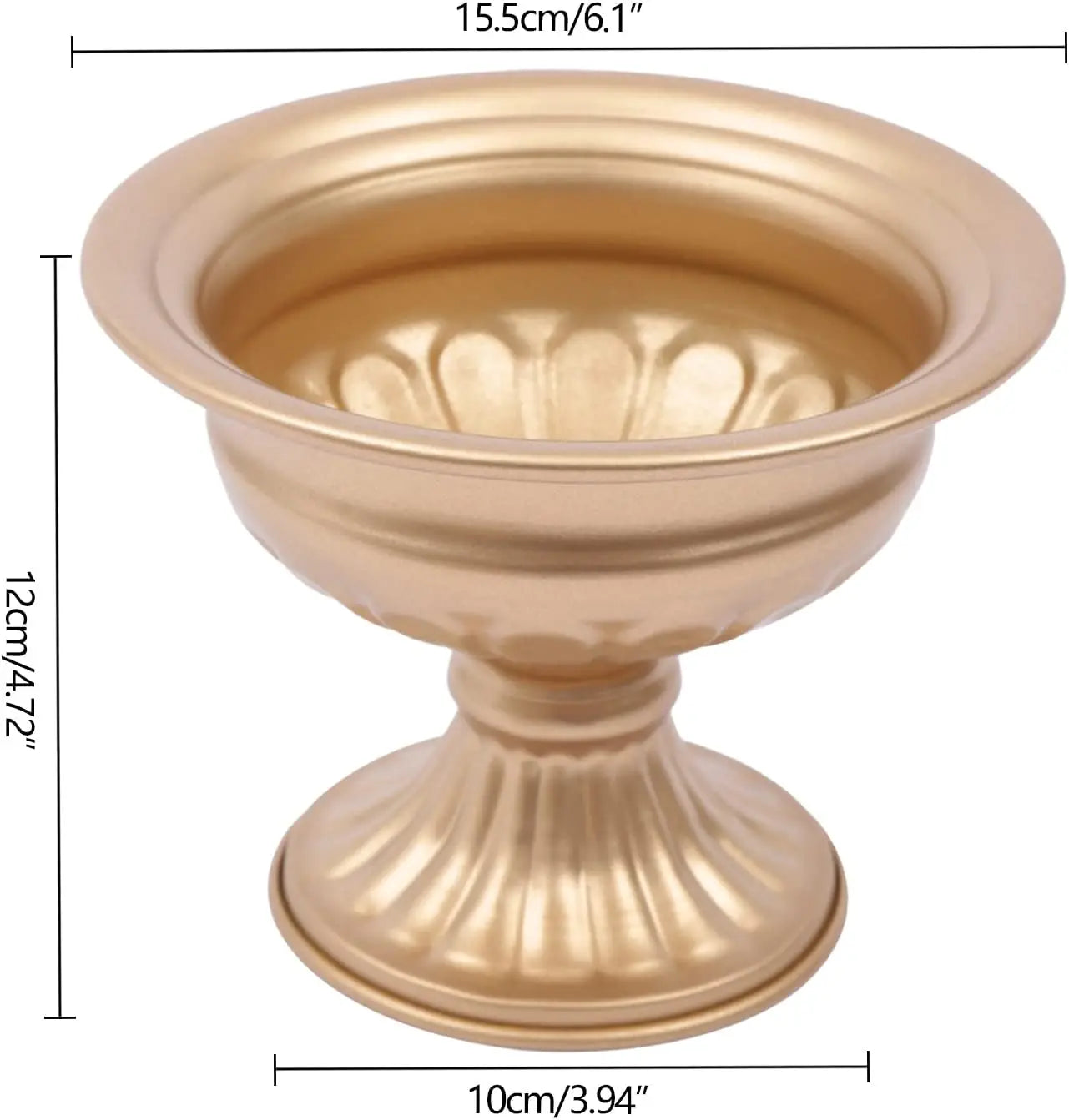 Hign-concerned Gold Flower Vases Set for Wedding Centerpiece