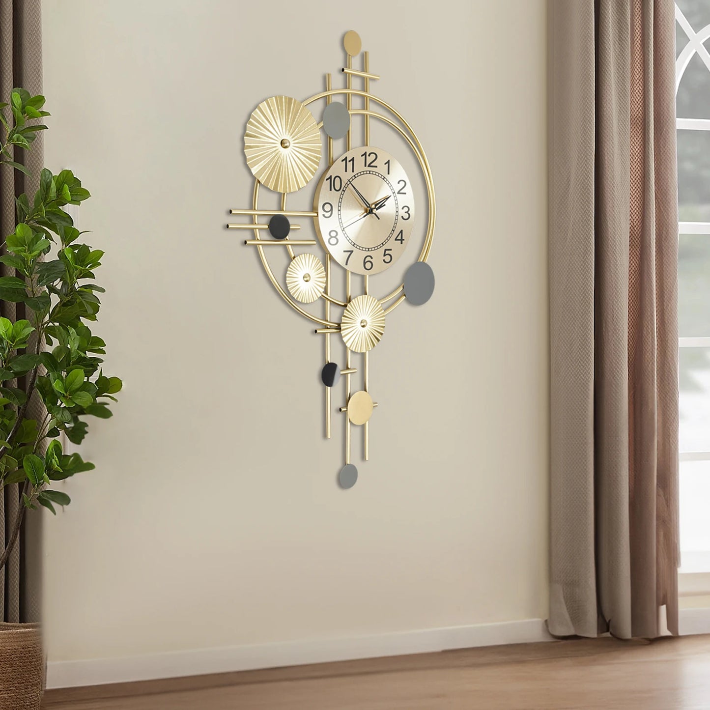 Combination Modern Wall Clock Silent Decorative Timepiece