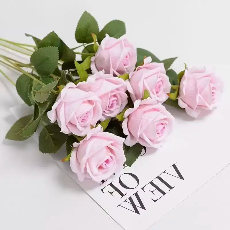 Artificial Rose Bouquet For Wedding And Home Table Centerpiece