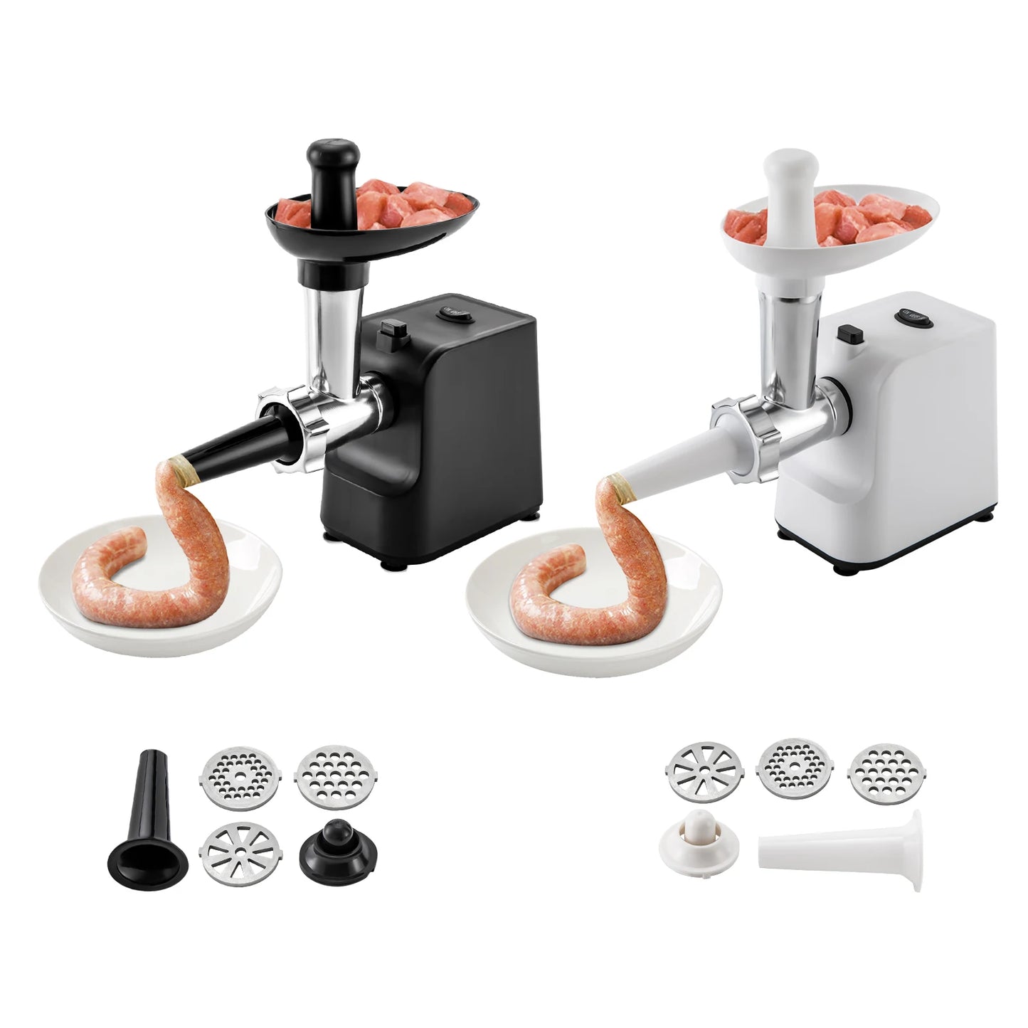 1000W Electric Sausage Stuffer And Meat Grinder With Grinding Plates