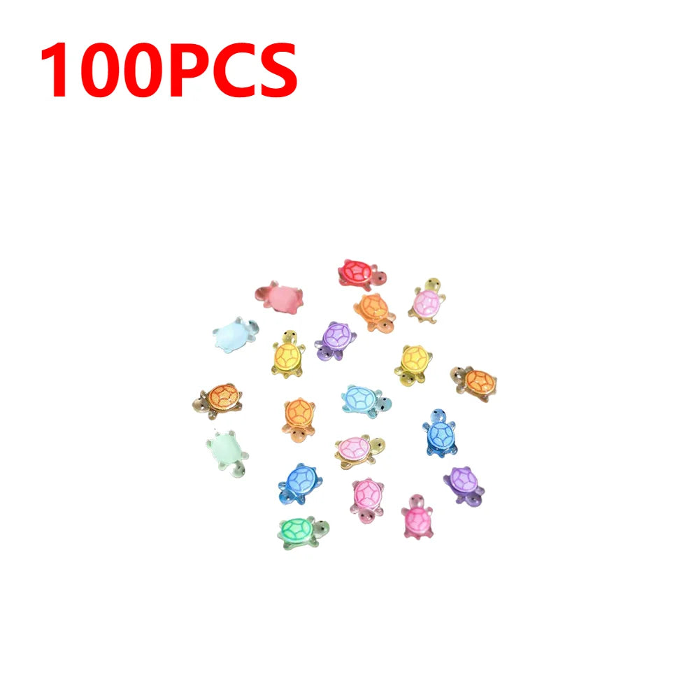 APWIKOGER Night Glow Turtle Miniatures Resin Figurines