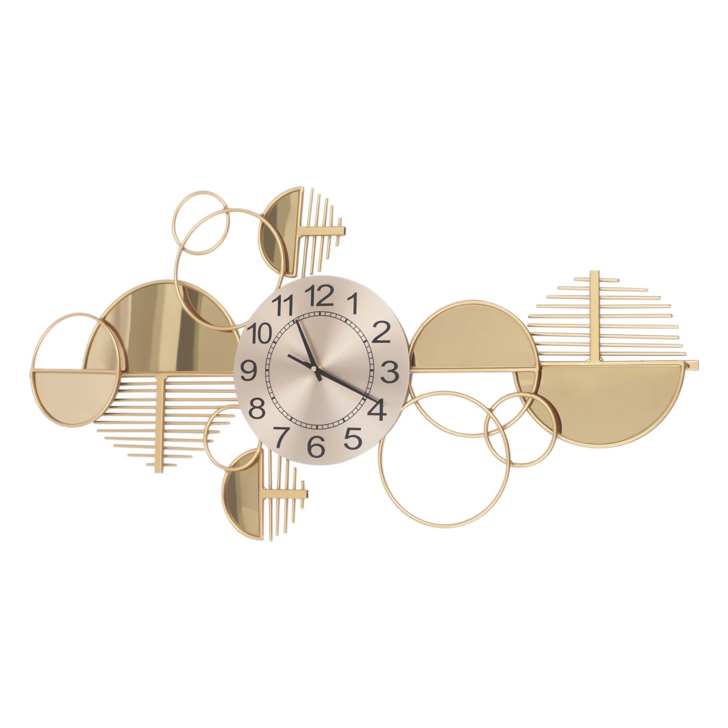 Minimalist Modern Iron Wall Clock Silent Battery Operated